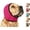 Rosered,Large#6, variant on Dog Ear Muffs for Noise Canceling, Secure Stable Fit for Fireworks, Thunder & Vet Visits (Beige,Small)