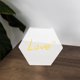 thumbnail image 2 of 10pcs Tableros de acrílico hexagonal decorativo Tableros de bricolaje transparentes para decoración, 2 of 6