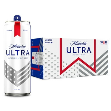 Michelob ULTRA Superior Light American Lager Beer, 18 Pack 12 fl oz Aluminum Cans 4.2% ABV