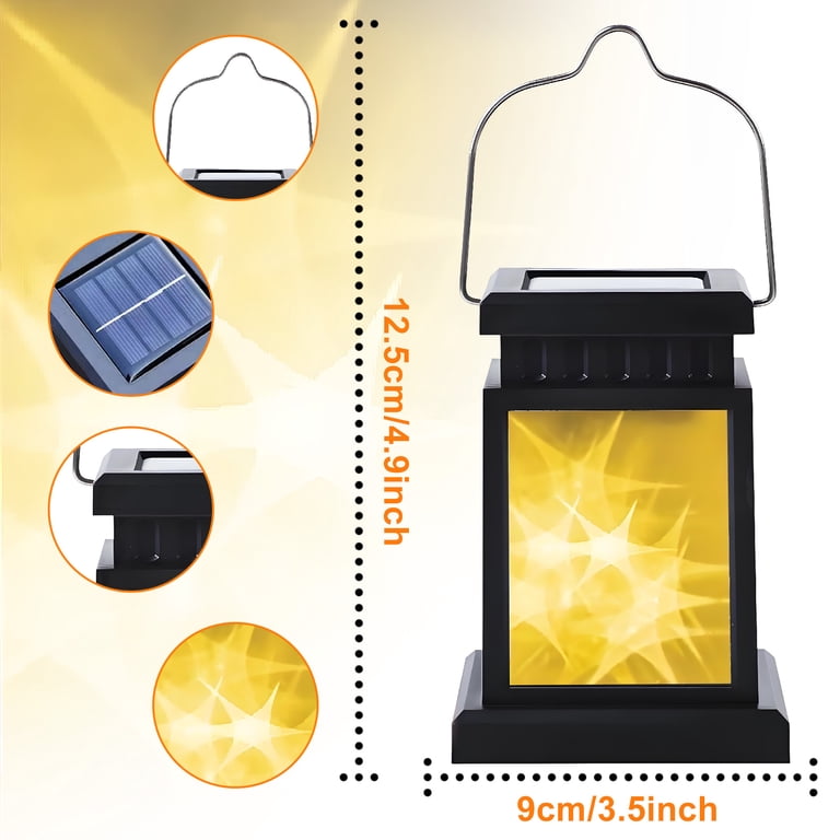 Rirool Outdoor Solar Lanterns 2 Pack With 3D Star Pattern photo 7