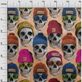 thumbnail image 2 of oneOone Cotton Silk Light Peach Fabric Skull Craft Projects Decor Fabric Printed By The Yard 42 Inch Wide, 2 of 4
