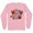Pink, variant on Halloween Smileys Long Sleeve Shirt Unisex Large Pink