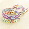thumbnail image 3 of Pulsera tejida de estilo étnico único, borlas de colores, amistad afortunada, cuerda hecha a mano, 3 of 6