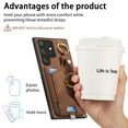 thumbnail image 3 of Wallet Case Compatible with Samsung Galaxy S23 Ultra with Card Holder, 360° Rotation Finger Ring Stand PU Leather Cover Drop Protection with Magnetic Snap Case Cover for Galaxy S23 Ultra - Brown, 3 of 8