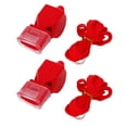thumbnail image 1 of CSChome High Decibels Whistle Referee Whistle Set - 2Pcs, Mouthguard, Lanyard, Loud Sound, Professional Outdoor Training Whistle, 1 of 7