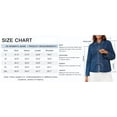 thumbnail image 5 of Womens Jean Jacket Tie Front Denim Shacket Tops Fall Fashion Long Sleeve Shirts Coat with Pockets, 5 of 5