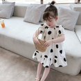 thumbnail image 4 of Flower Girl's Wedding Dress Short Sleeve Tulle Summer Vintage Dresses, 4 of 7