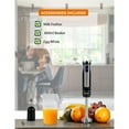 thumbnail image 5 of Commercial Chef Chib50b 2-speed 8-variable-speeds Multipurpose Immersion Handheld Blender With Accessories, 5 of 7