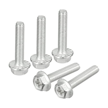 

M4x20mm Phillips Hex Head Flange Bolts 30 Pack 304 Stainless Steel Screws