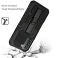thumbnail image 3 of For Samsung Galaxy S21 Ultra Hybrid Tough Rugged [Shockproof] Dual Layer Protective with Kickstand Military Grade Hard Cover ,Xpm Phone Case [ Black ], 3 of 8