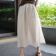 thumbnail image 2 of Pantalones palazzo de cintura alta para mujer: diseño de falda-pantalón con cintura elástica y bolsillos para las vacaciones, 2 of 8