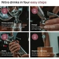 thumbnail image 4 of Hatfields London NitroPress Nitro Cold Brew Coffee Maker (Starter Kit with 40 Refills), 4 of 7