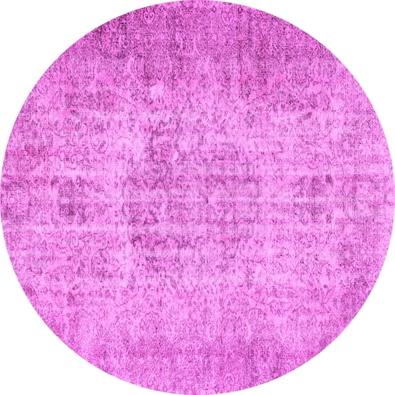Ahgly Company Indoor Round Persian Pink Traditional Area Rugs, 3' Round