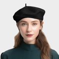 thumbnail image 7 of Minzimin Wool Beret for Women French Style Artist Hat Solid Color Basque Beanie Cap, 7 of 7