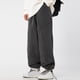 thumbnail image 4 of Pantalones largos de lana para hombre, moda, gruesos, sólidos, informales, cintura elástica, bolsillos, pantalones cargo para hombre, 4 of 6