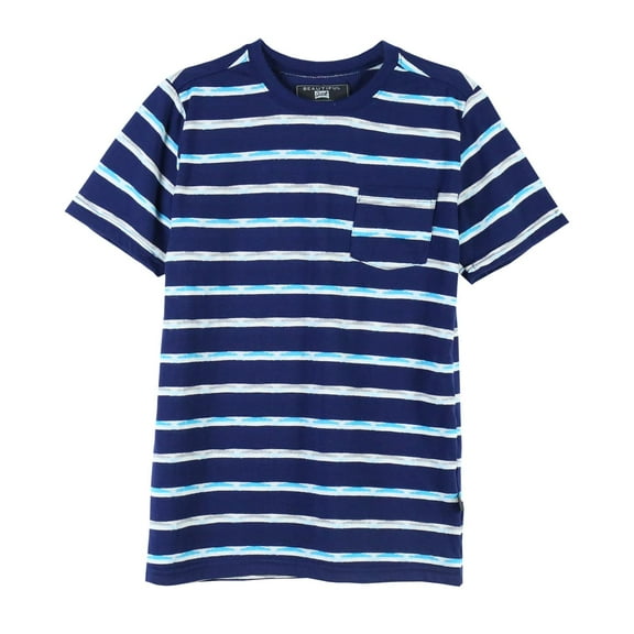 Beautiful Giant Men's Short Sleeve T-Shirts Striped Crew Neck Tee