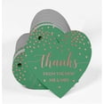 thumbnail image 3 of Inkdotpot Pack Of 100 Thanks From The New Wedding Favor Paper Tags Craft Real Rose Gold Foil Hang Tags, 3 of 6