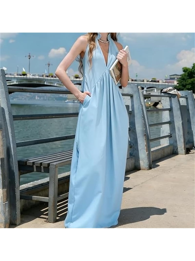 minimalist maxi dress Minimalist Linen Maxi Dress from NikkaPlace