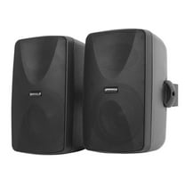 2 Rockville WET-7020B 5.25" 70V Commercial Indoor/Outdoor Wall Speakers in Black