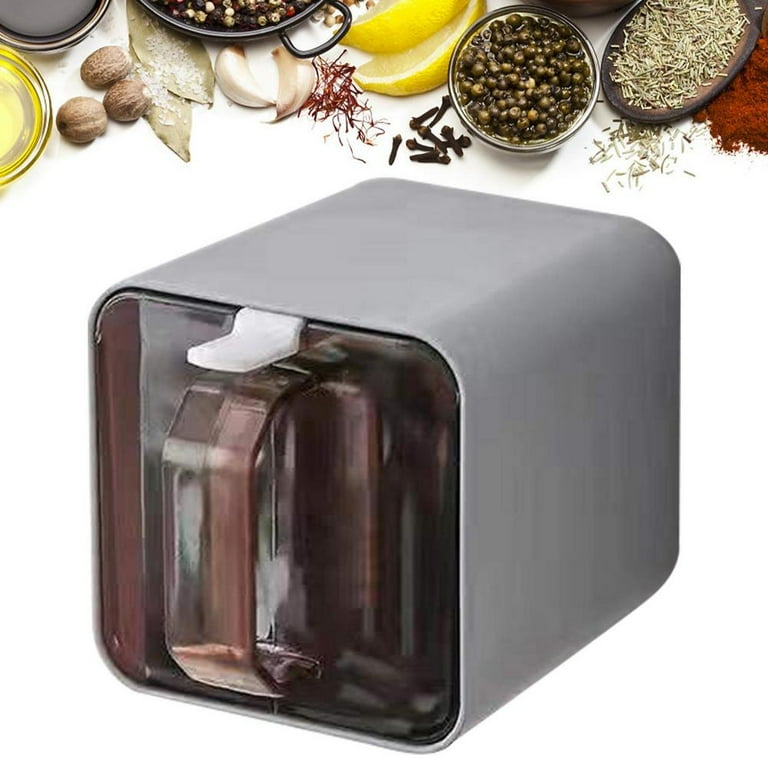 Seasoning box with spoon cap clearance