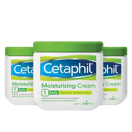 (3 Pack) Cetaphil Body Dry Sensitive Skin Moisturizing Cream, 16 (Best Moisturizer For Dry Itchy Skin)