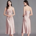 thumbnail image 1 of Pijama de tirantes de talla grande para mujer, camisón de seda helada de verano para mujer, ropa sexy larga para el hogar, 1 of 6