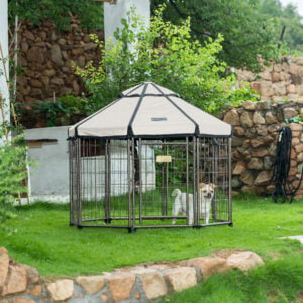Pet Gazebo® 3FT Outdoor Dog Kennel with Canopy for Dogs, Beach Sand