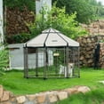 thumbnail image 3 of Pet Gazebo® 3FT Outdoor Dog Kennel with Canopy for Dogs, Beach Sand, 3 of 5