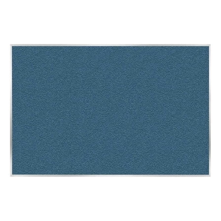 Ghent Vinyl Bulletin Board - Satin Aluminum Frame - 4ft H x 7ft  4"W - Ocean