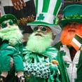 thumbnail image 5 of SHENGXINY St Patricks Day Hat Clearance St Patricks Day Hats Men Women St Patrick's Day Green Velvet Top Hat Green St. Patricks Day Party Accessories Green, 5 of 9