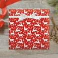 thumbnail image 2 of Current Prancing Deer on Red Jumbo Rolled Gift Wrap, Premium 23' x 32' Roll, 2 of 6