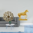 thumbnail image 2 of Escultura para colgar en la pared,Decoración de pared de metal para sala de estar,dormitorio y exterior.,Escultura colgante Arte de pared Disco decorativo,Estatuas de caballos,Estatuas de, 2 of 8