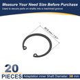 thumbnail image 2 of Uxcell Internal Retaining Rings, C-Clip Snap Ring Internal Retaining Circlip Snap for Automotive Grooved 38 mm, 2 of 7
