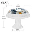 thumbnail image 4 of 4 Pcs Round White Knobs for Kitchen Cabinet Cupboard Dresser Bookcase Daisy Drawer Pulls Handles Home Decor, 4 of 8