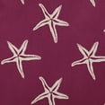 thumbnail image 2 of 20" x 20" Simply Daisy Starfish Indoor/Outdoor Pillow, Maroon Red Qty 1, 2 of 6