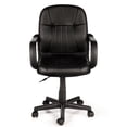 thumbnail image 2 of (Set of 8) Comfort Products 60-5607M Mid-Back Leather Office Chair, Black, 2 of 2
