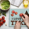 thumbnail image 3 of Texas Star Cutting Board, Western Culture Motifs with a Words About Southwest of United States, Decorative Tempered Glass Cutting and Serving Board, Large Size, Dark Brown and Brown, by Ambesonne, 3 of 5