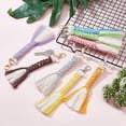 thumbnail image 5 of 8Set Macrame Keychain Kit Tassel Keychain for Bag Square Knot Macrame Keychain DIY Kit Keychain Bag Charm, 5 of 7