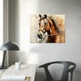 thumbnail image 3 of GOSMITH  Abstract Wall Art, Horse Canvas Pictures, Watercolor Painting Prints, Modern Abstract Animal, Vintage Canvas Artwork, Rustic Contemporary Wall Art, 3 of 4