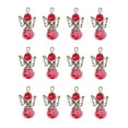 thumbnail image 2 of simhoa 12 Pcs Pendentif en Alliage Filigrane Creux avec Perles de Verre Cristal Rouge, 2 of 8