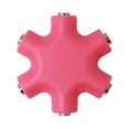 thumbnail image 3 of Mix Colors 3.5mm Snowflake Shape 5 Way Stereo Audio Splitter Jack Earphone Headphone Adapter, 3 of 4