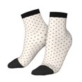 thumbnail image 3 of Salouo Minimalist Crosshatch Dots Pattern Unisex Middle Tube Socks,Middle-Finger Knee High Socks Over The Calf Tube Stocking Crew Stockings for Women and Men Tube Socks, 3 of 8