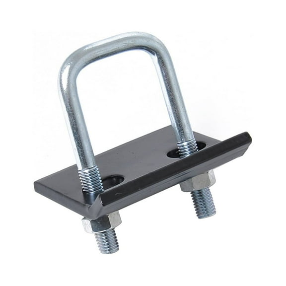 Utility Trailer Hitch Stabilizer U Shape Insert 1 Set Trailer Hitch Receiver Cover Plug Fixator Black Silver