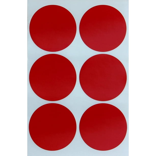 IGUOHAO Rond 2 pouces Rouge Écrire sur la Surface Autocollant