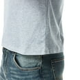 thumbnail image 4 of Jinda Men's V Neck Top Short Sleeve Tshirt Cotton Soft Lightweight Sports Casual Spring Fashion T-shirt Light Grey Small, 4 of 4
