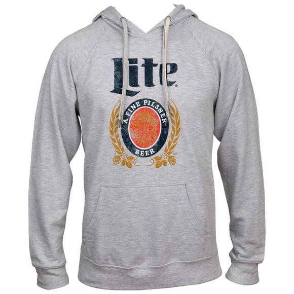Miller Lite Chandail à Capuchon A Fine Pilsner Beer Crest - Petit
