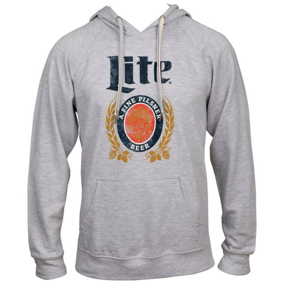 Miller Lite A Fine Pilsner Beer Crest Hoodie-2XLarge