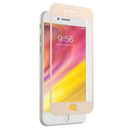 Zagg InvisibleShield Glass Screen Protector for iPhone 8 Plus and iPhone 7 Plus, Gold