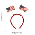 thumbnail image 3 of Twfbrm 4th of July Headband Patriotic Headbands USA Patriotic Flag Headbands for Independence Day Party Favors Fourth of July Party Accessories, 3 of 6