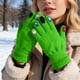 thumbnail image 4 of Guantes de Invierno Tejidos, Adornos de Cristal de Colores Variados, Mitones de Ganchillo de Dedo Completo con Buena Elasticidad para Niñas, Niños, Mujeres, 4 of 7